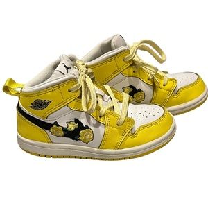 Nike Air Jordan Mid SE - Rose Patch, Dynamic Yellow, Sz 8C